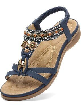 Comfortable Women's Summer Sandals with Arch Support | Bohemian Flip Flops for